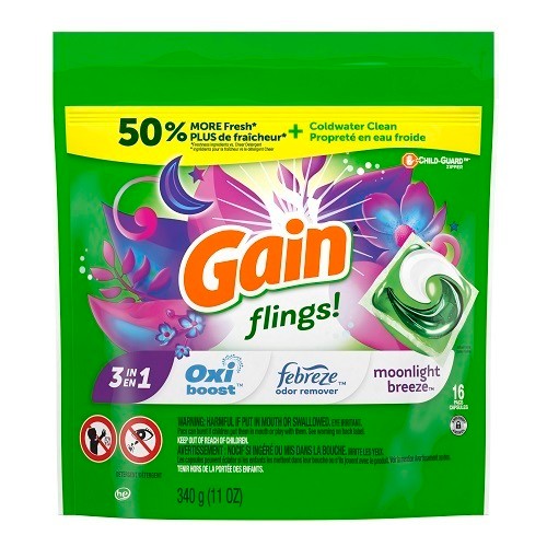 Gain Laundry Pods Moonlight Breeze 16 Pods 340 g