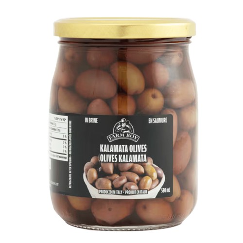 Farm Boy Kalamata Olives In Brine 580 ml