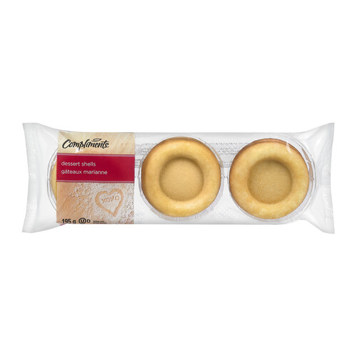 Compliments Dessert Shells 195 g (frozen)