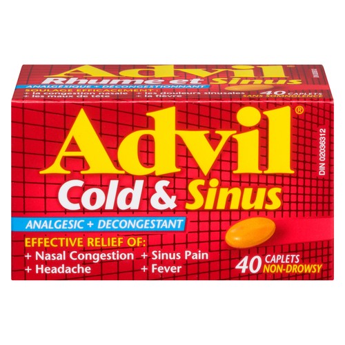 Advil Cold & Sinus Coated Caplets 40 EA