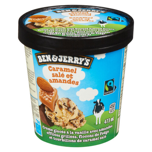 Ben & Jerry's Ice Cream Salted Caramel Slivered Almond 473 ml