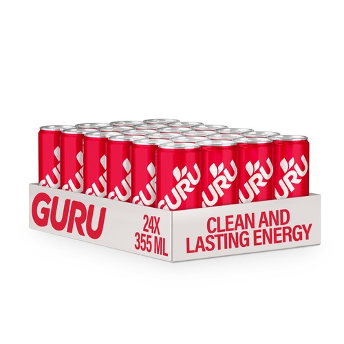 Guru Energy Drink Natural Original 24 x 355 ml (cans)