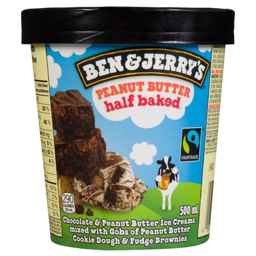 Ben & Jerry's Ice Cream Peanut Butter Half Baked 500 ml
