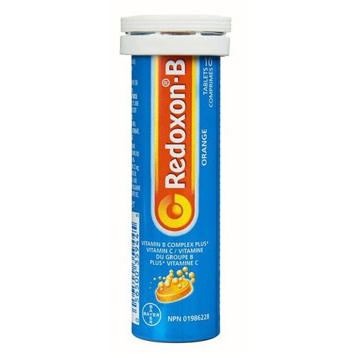 Redoxon-B Vitamin B Complex Plus Vitamin C Tablets Orange 10 Count