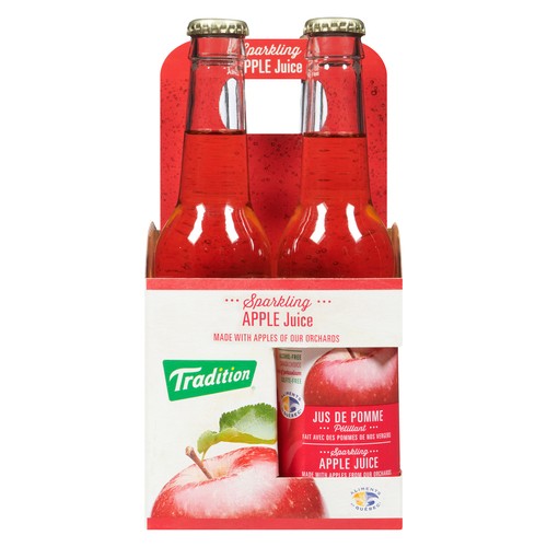 Tradition Sparkling Apple Juice 4 x 275 ml (bottles)
