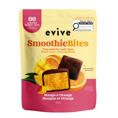 Evive Frozen Smoothie Bites Mango & Orange 144 g