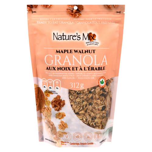 Nature's Mix Maple Walnut Granola 312 g