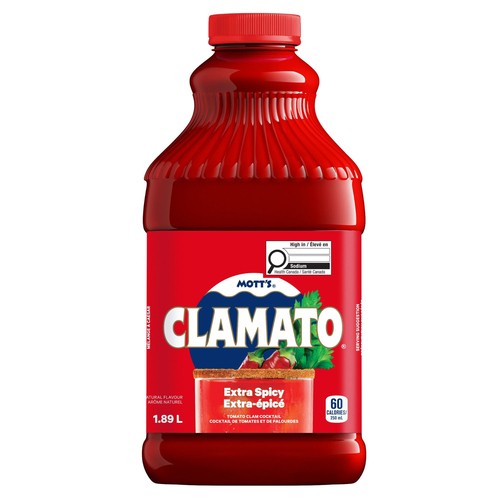 Mott's Clamato Cocktail Extra Spicy 1.89 L (bottle)