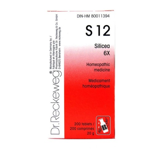 Dr Reckeweg  S12 Silicea Homeopathic Medicine 200 EA