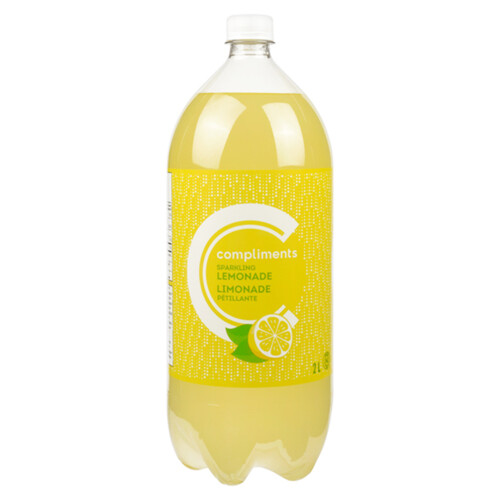 Compliments Sparkling Drink Lemonade  2 L (bottle)