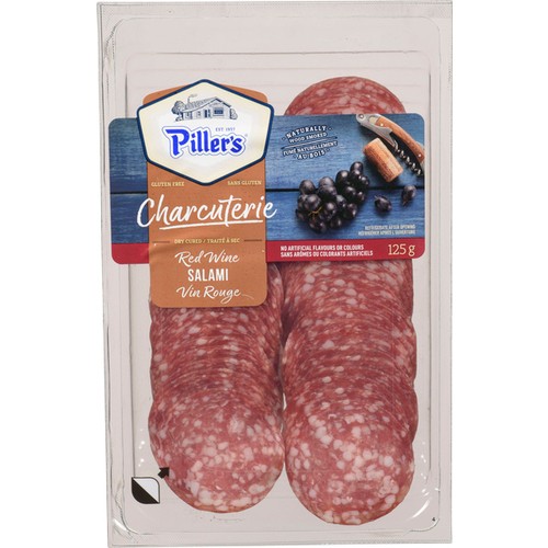 Piller's Charcuterie Salami Red Wine 125 g