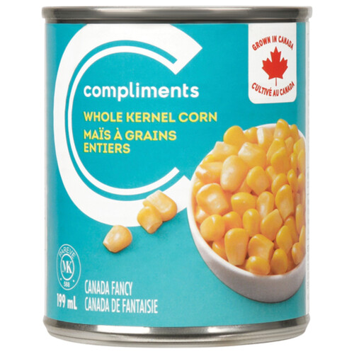 Compliments Canned Whole Kernel Corn 199 ml