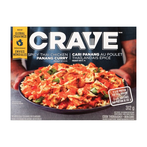 Crave Frozen Spicy Thai Chicken Panang Curry 312 g