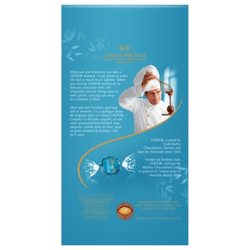 Lindt Lindor Milk Chocolate Truffles Caramel & Sea Salt Bag 150 g