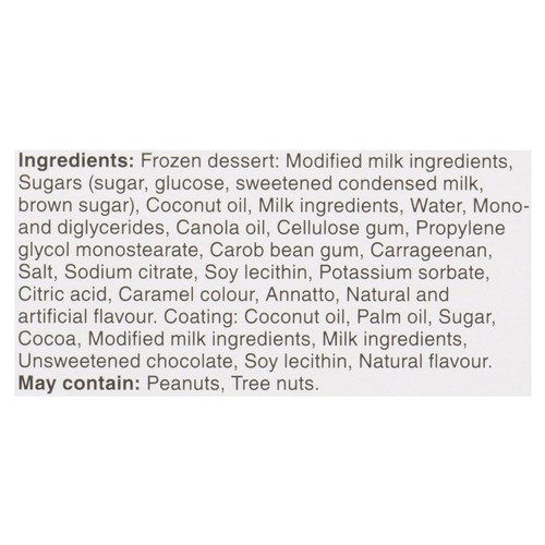 Parlour Ice Cream Bars Half Dipped Vanilla Caramel 16 x 80 ml