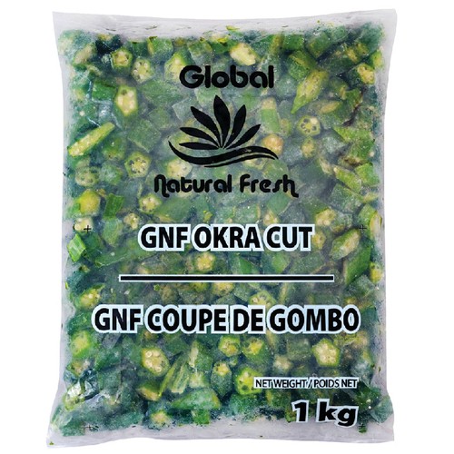 Global Natural Food Okra Cut Frozen Vegetable
