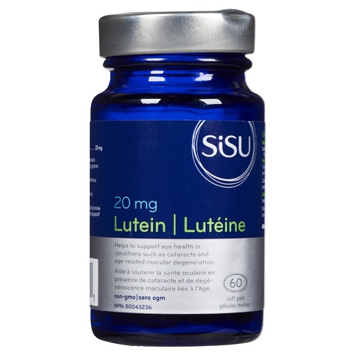 Sisu Supplement 20 mg Lutein 60 Soft Gels