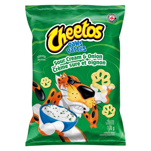 Cheetos Paws Snack Sour Cream And Onion 170 g