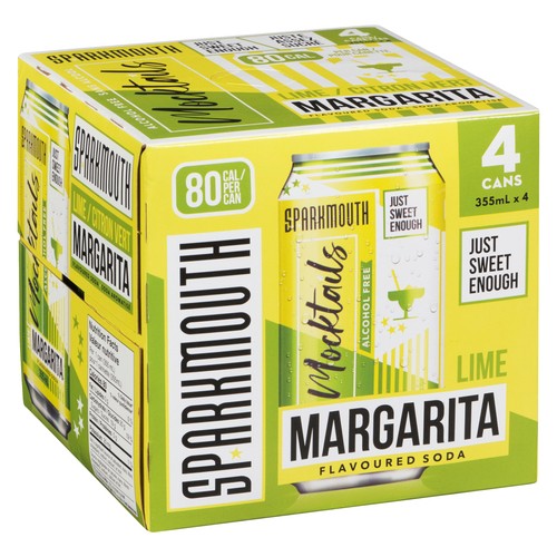 Sparkmouth Mocktail Lime Margarita 4 x 355 ml (cans)