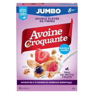 Avoine Croquante Céréales Jumbo trio de petits fruits 867 g