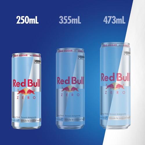 Red Bull Zero Sugar-Free Energy Drink 4 x 250 ml (cans)