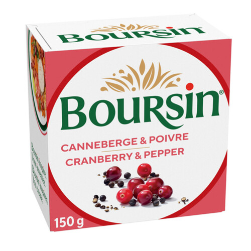 Boursin Spreadable Cheese Cranberry & Pepper 150 g