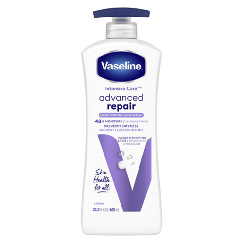 Vaseline Intensive Care Body Lotion Advanced Repair Lightly Scented 600 ml