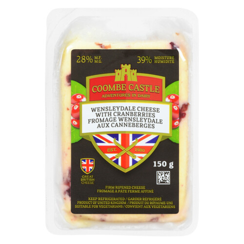 Coombe Castle Wensleydale Creamery Cheese Cranberry 150 g