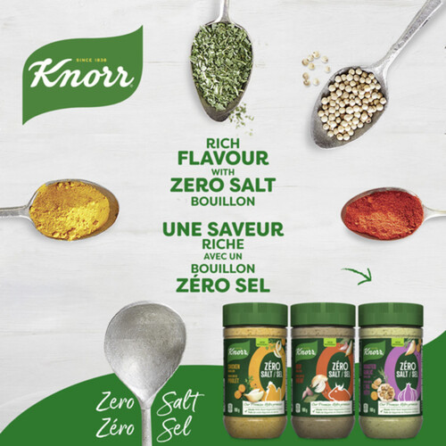 Knorr Zero Salt Bouillon Powder Roasted Garlic 160 g Voilà Online