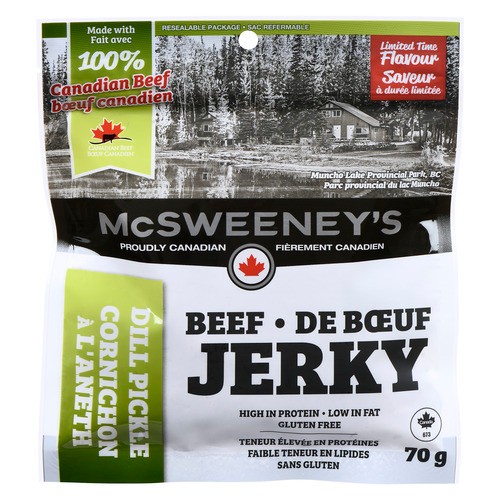McSweeney's Gluten-Free Jerky Dill Pickle Beef 70 g