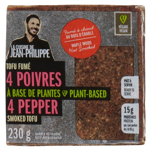 La Cuisine De Jean Philippe Plant Based Smoked Tofu Four Pepper 230 g