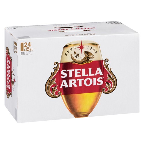 Stela Artois Beer 5% Alcohol 24 x 355 ml (cans)