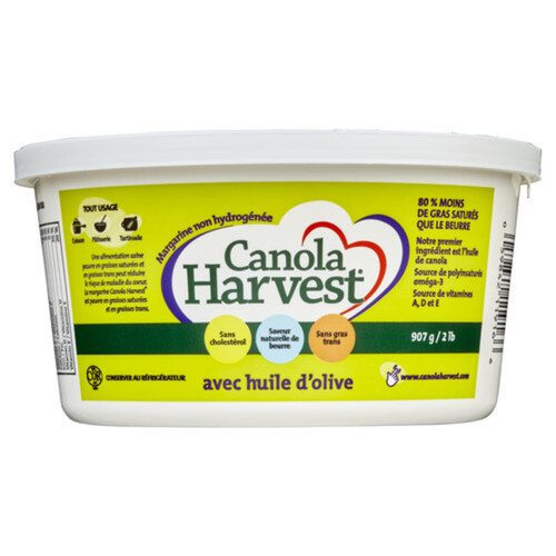 Canola Harvest w/ Olive Oil Non Hydrogenated Margarine 907 g