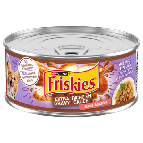 Friskies Wet Cat Food  Extra Gravy Chunky with Turkey 156 g