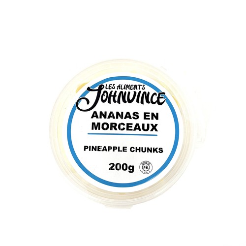 Les Aliments Johnvince Pineapple Chunks Dried 200 g
