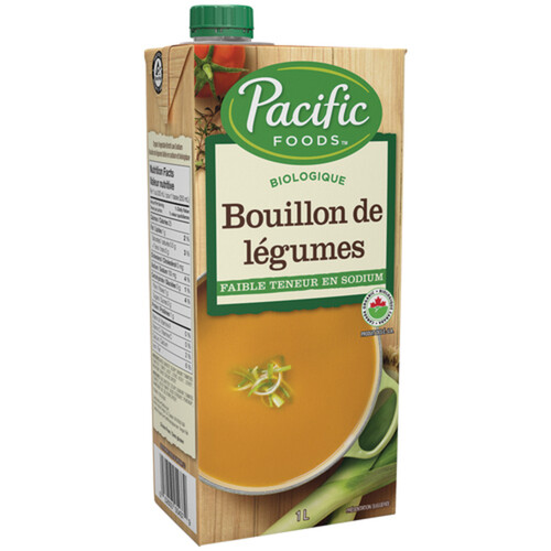Pacific Foods Organic Broth Vegetable Low Sodium 1 L