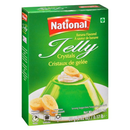 National Jelly Crystal Banana 80 g