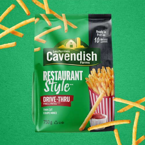 Cavendish Farms Frozen Fries Restaurant Style Drive-Thru 750 g
