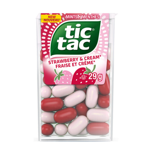 Ferrero Canada Tic Tac Mints Strawberry & Cream 29 g