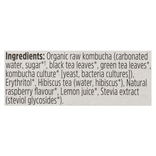 Remedy Organic Kombucha Raspberry Lemonade 4 x 355 ml (cans)