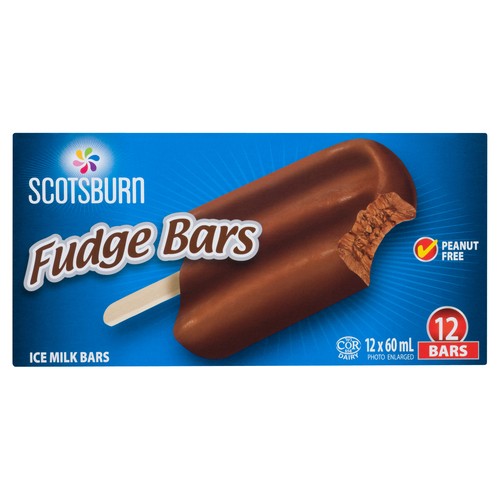 Scotsburn Ice Milk Fudge Bars 12 x 60 ml