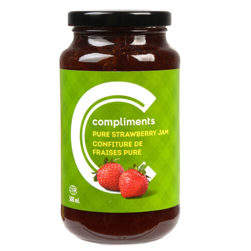 Compliments Jam Pure Strawberry 500 ml