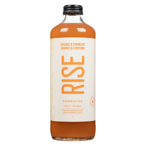 Rise Organic Kombucha Drink Orange & Turmeric 1 L (bottle)
