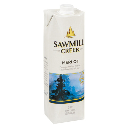 Sawmill Creek Merlot Wine 12.5% Alcohol 1 L