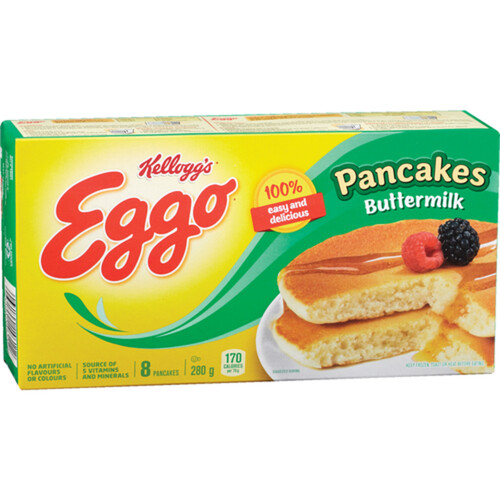 Kelloggs Eggo Frozen Pancakes Buttermilk 8 Count 280 g