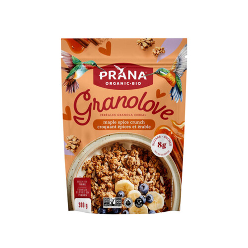 Prana Organic Granola Cereal Maple Spice Crunch 300 g