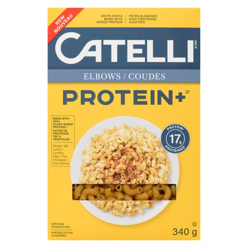 Catelli Protein+ White Pasta Added Protein Macaroni 340 g