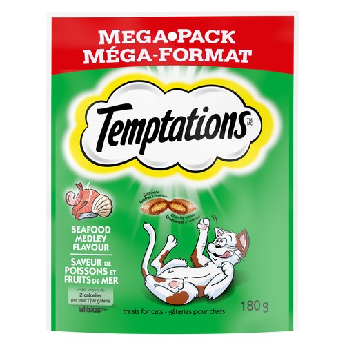 Temptations Adult Cat Treats Seafood Medley Flavour 180 g