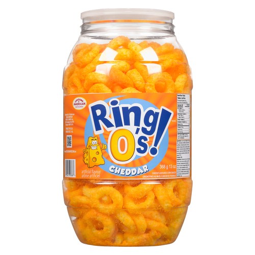 Chicago American Sweets & Snacks Ring o's Case Snacks cheddar 368 g