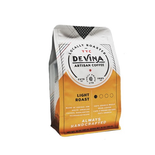 Devina Artisan Coffee Whole Bean Coffee Light Roast 283 g